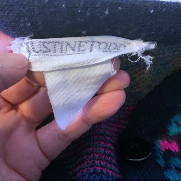 JUSTINE TODD Vintage Flower Button-Up Cardigan size M - Picture 12 of 14